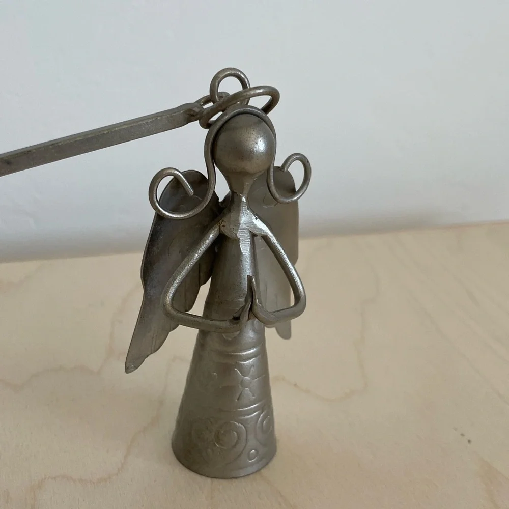 Pewter Angel Christmas Candle Snuffer